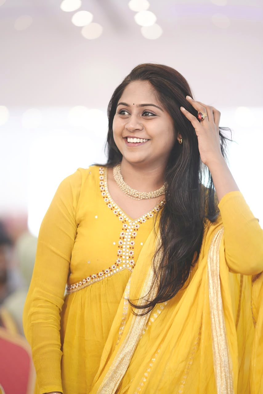 Dr. Aiswaryia Mohan smiling at an event